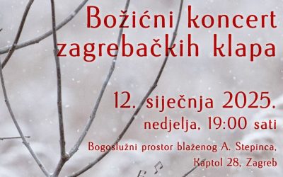 Božićni koncert zagrebačkih klapa, 12. 1. u 19, Kaptol 28